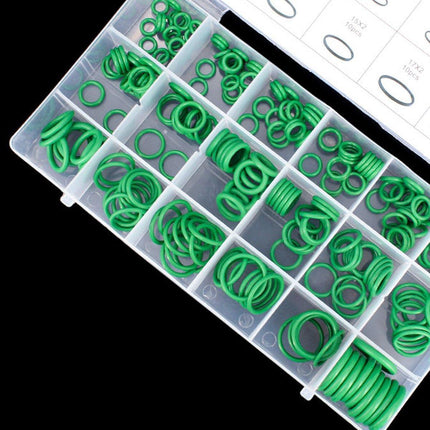 270pcs Automotive Air Conditioning Green Rubber Ring Seal Repair Box Set Seals