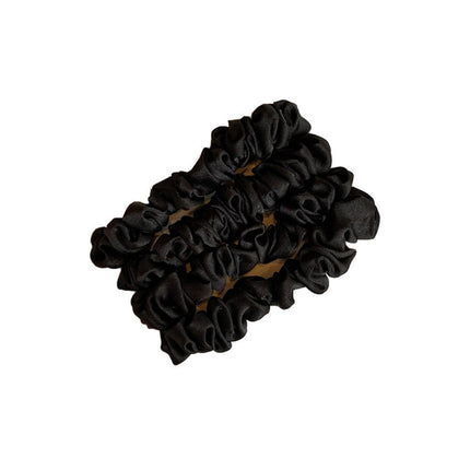 4Pcs/Set Silk Satin Small Scrunchies Ponytail Hair Ties Hair Rope Rubber Bands - Aimall