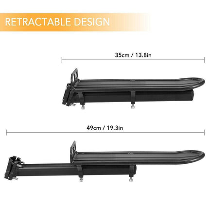 Mountain Bike Rear Rack Flat Suspension Rack Accessories Luggage Carrier Shelf