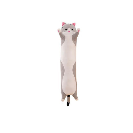 Soft Cute Plush Cat Cats Doll Stuffed Kitten Pillow Gift Cushion Toy For Kids Grey - Aimall