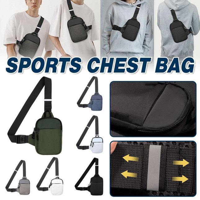Sports Chest Bag Crossbody Backpack Mini Fashion Satchel for Outdoor Travel
