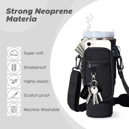 Portable Cup Sleeve Drink Holder Reusable Water Bottle Carrier Travel Bag