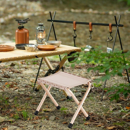 Outdoor Foldable Bench Stool Portable Camping Chair for Hiking Picnic Travel