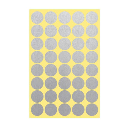 8/13/25/50mm Colour Sticker Dots Adhesive Round Labels Circular Scrapbooking Silver - Aimall