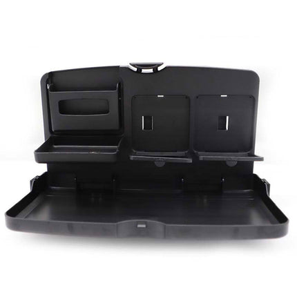Foldable Back Seat Tray Table Multifunctional Car Organizer with Drink and Laptop Holder