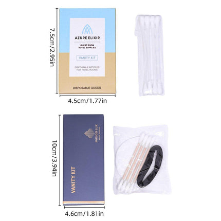 50 Hotel Guesthouse Cotton Swab Packs Disposable Ear Cleaning Kits Travel