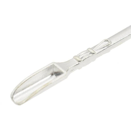 6X Mini Powder Ladle Scoop Mini Spoon Spatula Metal Shovel Silver color Spoon - Aimall