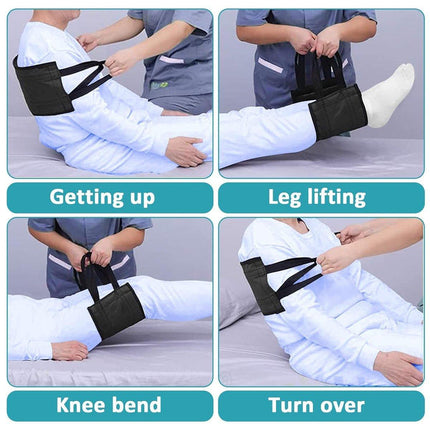 Black Leather Support Cushion for Elderly Bedridden Disabled Backrest Waist Pad