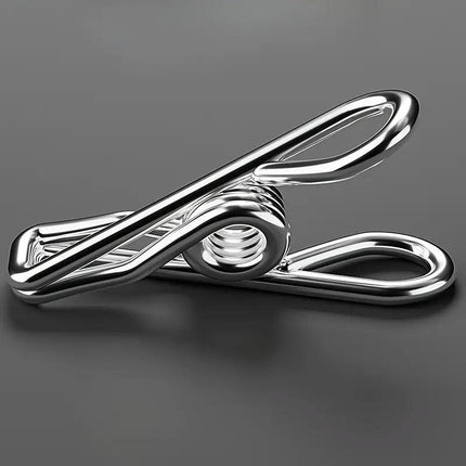 Stainless Steel Drying Rack Multi Function Windproof Underwear Clip Sock Hanger