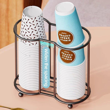 Desktop Water Cup Holder Paper Cup Pickup Stand Storage Organizer for Cups