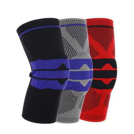 Knee Support Pads Brace Protector Full Gel Sports Joint Medial Gym Patella Strap Grey - Aimall