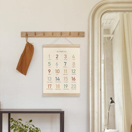 2pcs Preschool Scroll Wall Art Bedroom Decorations Nursery Wall Hanging