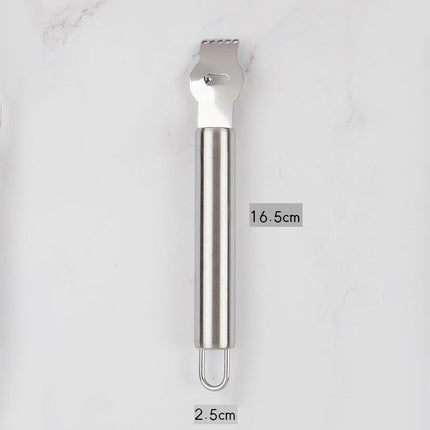 Lemon Zester Grater Knife Tool Stainless Steel with Channel Garnish Citrus Lime - Aimall