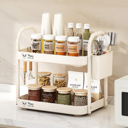 Double Layer Shelf Storage Rack for Water Cups Tea Cups Organizer Kitchen Rack