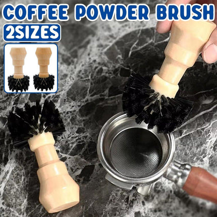 Coffee Basket Brush Coffee Cleaning Brush with Wood Handle for Portafilter Basket