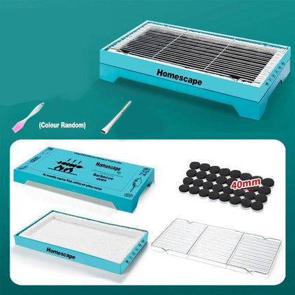 Disposable Instant BBQ Barbecue Charcoal Grill Outdoor Camping Large Cooking - Aimall