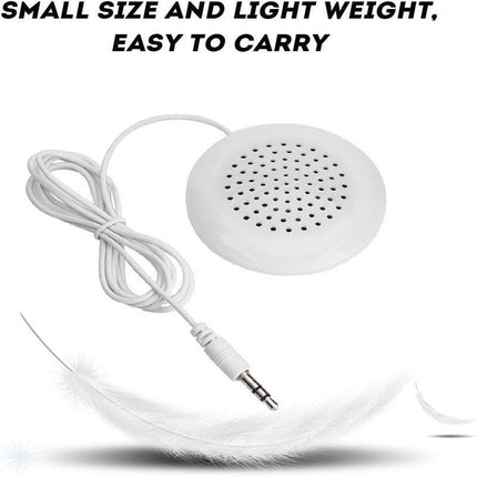 White Mini 3.5mm Pillow Speaker For iPhone iPod CD Radio MP3 MP4 Player - Aimall