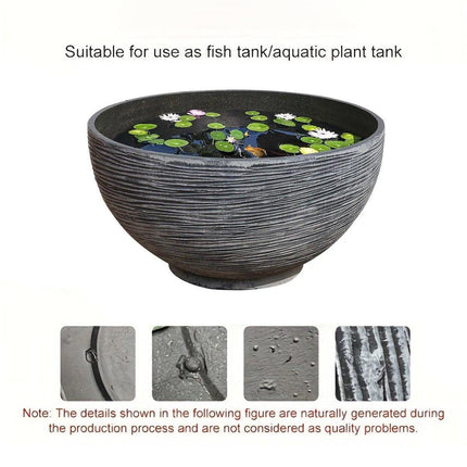 Ancient Fish Tank Lotus Flower Pot Water Lily Bowl Garden Decorative Planter