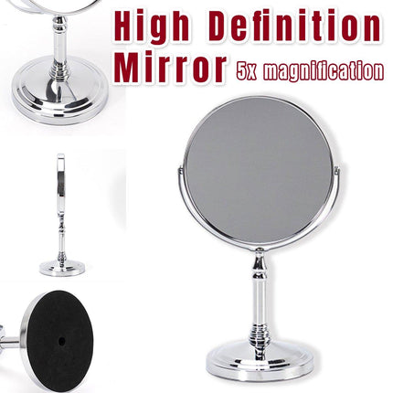 5x Magnifying HD Desktop Vanity Mirror Cosmetic Mirror for Makeup Grooming