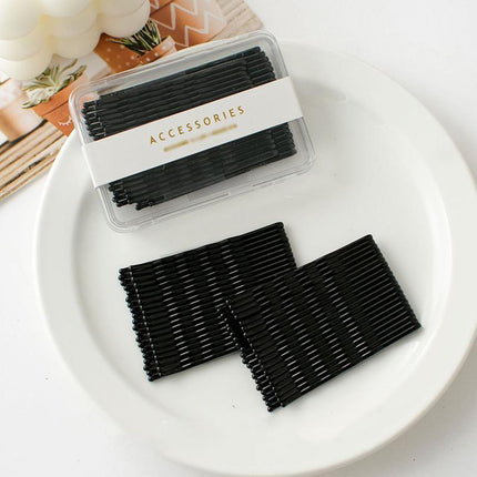 40 PCS Short Black Waved Hair Pins Bobby Pins Grips Salon Dance Hair Accessories - Aimall