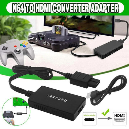 N64 To HDMI Converter Adapter HD Cable for Nintendo 64 Gamecube Super NES SNES - Aimall