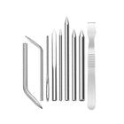 6/9 Pcs Stainless Steel Paracord Bracelet Fid Lacing Stitching Needles Tool Set - Aimall