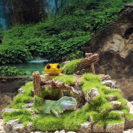 Fish Tank Moss Bridge Decoration Aquascape Rockery Ornament for Aquarium Design
