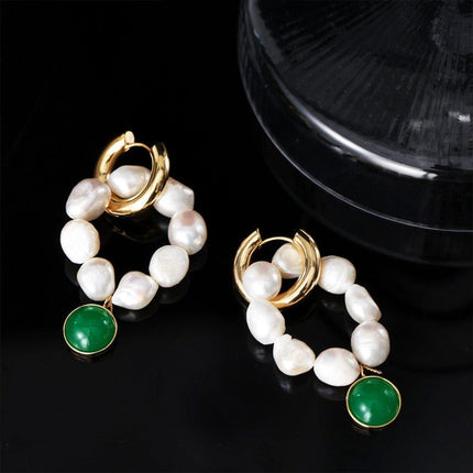 Elegant Vintage Pearl Earrings Women Classic Jewelry Fashion Accessories