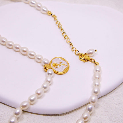 Vintage Bohemian Floral Round Pendant Necklace Women Fashion Chain Jewelry