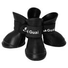 4pcs Cartoon Boots Pet Rain Shoes Waterproof Non-Slip Wear-Resistant Dog Shoes