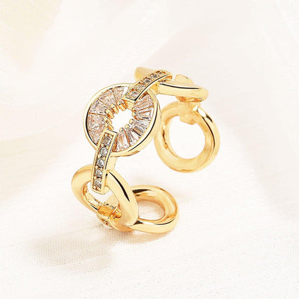 Adjustable Circle Ring Opening Fashion Jewellery Women Trendy Accessories