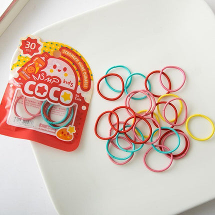 Colorful Small Hair Ties for Children's Hairstyles