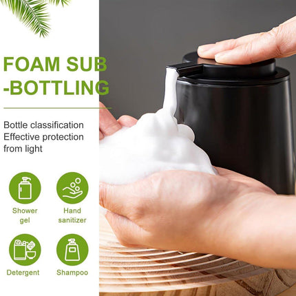 400ML Ceramic Stoneware Soap Dispenser Modern Design Lotion Pump Manual Bathroom
