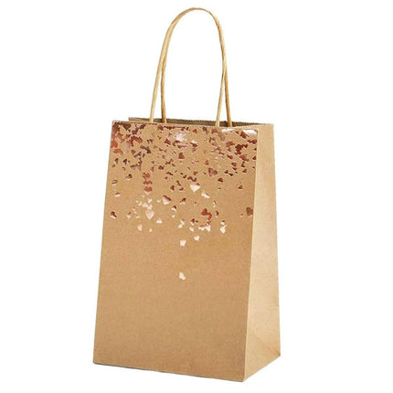 30PCS Kraft Paper Gift Bags Small Love Candy Bags Gold Foil Wedding Party Favors