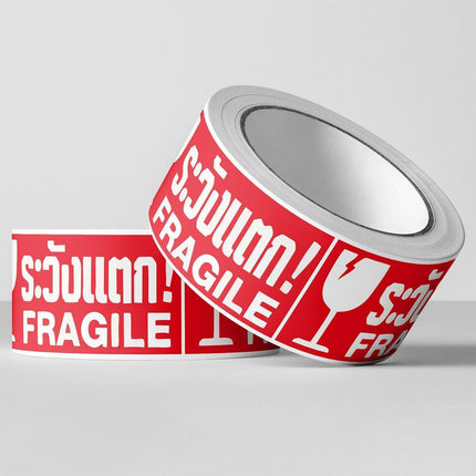 4Rolls Fragile Warning Label Stickers English Caution Handle With Care Packaging
