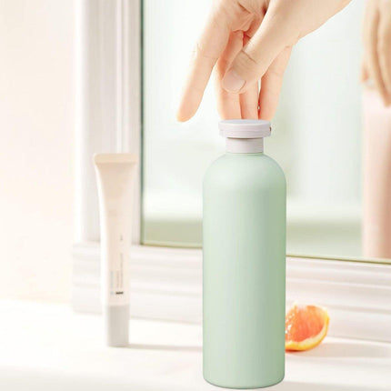 5PCS Green Squeeze Bottles Refillable Plastic Liquid Soap Lotion Travel Use