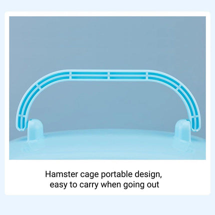Plastic Hamster Takeout Box with Cage Portable Pet Carrier for Small Animals