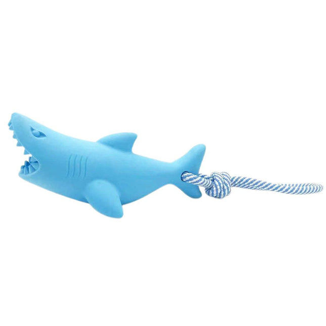 Blue Shark Dog Toy Bite Resistant Floating TPR Frisbee Rubber Molar Pet Supplies