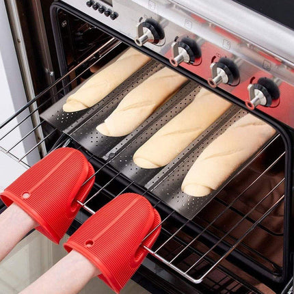 Non-stick French Baguette Pan Bread Baking Mould Loaves Mold Cooking Steel Tray