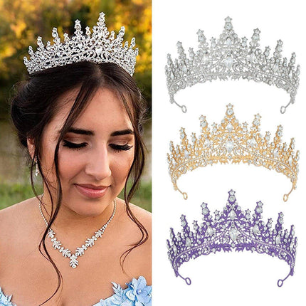 Tiara Crystal Rhinestone Crown Princess Rhinestone Crown Prom Crystal Headband