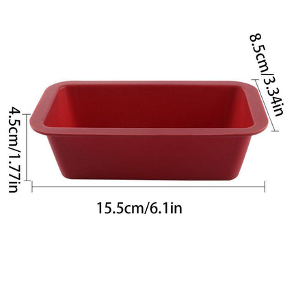 4PCS Silicone Bread Loaf Mold Rectangular Cake Baking Tray Nonstick DIY Bakeware