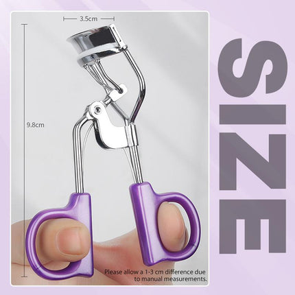 2024 Professional Handle Eyelash Curler Makeup Tool Easy Grip Long Lasting Curl - Aimall