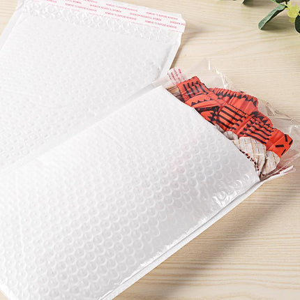 25PCS Poly Bubble Mailers Envelope Padded Bag White Cushioned Satchel 15 Sizes - Aimall
