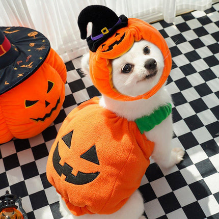 Dog Cat Pet Pumpkin Fancy Dress Outfits Halloween Xmas Cosplay Costume Clothes