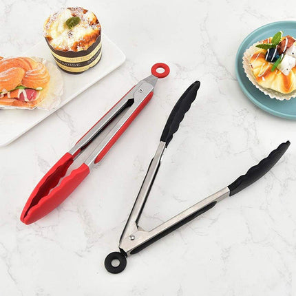 5pcs Kitchen Food Clamps Scalding Resistant Barbecue Tongs Cooking Clamp Set