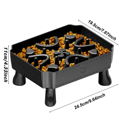 Pet Slow Feeder Bowl Removable Large Capacity Dog Cat Feeding Bowl Anti Slip
