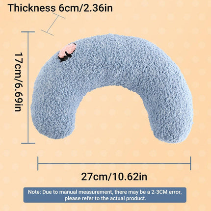 2PCS Plush Pet Pillow Soft Dog Cat Sleeping Bed Moon Shaped Cushion Mat for Pet