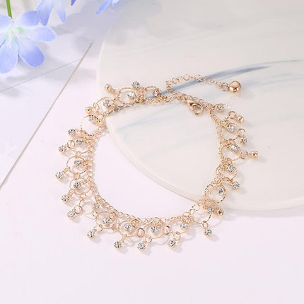 Boho Beach Anklet for Women Fringe Dance Jewelry Fashion Ankle Bracelet Chain