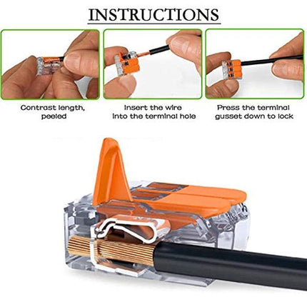 75PCS 221 Electrical Connector Wire Block Clamp Terminal Cable 2/3/5Way HOT - Aimall