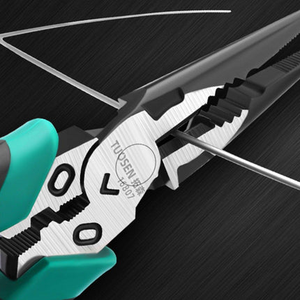Labor-Saving Multi-Functional Tiger Pliers Flat Needle-Nose Diagonal Wire Pliers